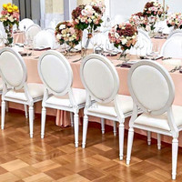 Chaise Chiavari de luxe en métal blanc, personnalisable, nouveau modèle, prix abordable