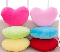 Pareja decoración del hogar niños niñas Kindergarten regalos amor corazón forma cojín pequeño cojín encantador dulce Día de San Valentín boda
