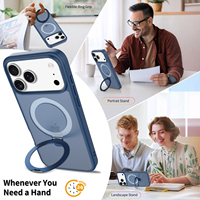 Coque de téléphone antichoc mate avec support magnétique à prix d'usine, accessoires mobiles pour iPhone 15, 17, 18 Pro Max
