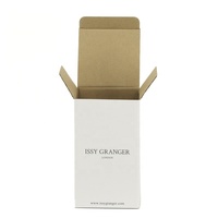 Boîte d'emballage de détail pliable à fond verrouillable, blanche, de qualité supérieure, imprimée sur mesure, pour l'emballage de cadeaux de marque