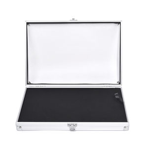 Estuche de Almacenamiento de Aluminio para Arte de Uñas, Portátil, con Cierre, Gran Capacidad, Exhibidor de Joyería - Product Image 3