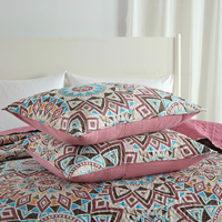 Parures de lit BORYARD, style bohème, mandala, marron, beige, bleu, couvre-lit 3 pièces, ensemble de literie en microfibre, vente en gros, taille Queen et King