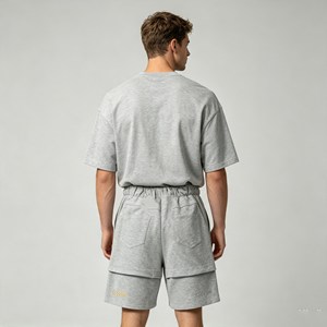 350g Hot Selling Men's <b>sets</b> Embossing Crew Neck T-Shirt jogger pangts,summer 100% Cotton jersey t shirt Two Piece <b>Set</b> for Men - Product Image 2