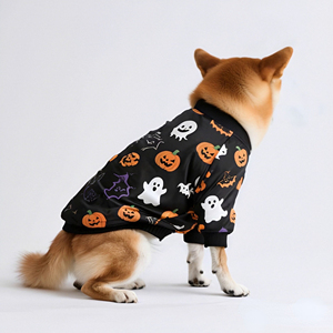 Joymay Tùy Chỉnh Halloween Con Chó Thiết Kế Quần Áo Mùa Hè Thân Thiện Với Môi Thoải Mái Thoáng Khí Polyester Pet Áo Khoác In - Product Image 4