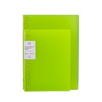 Carpeta con Anillas Metálicas Desmontables A4 B5 A5, Cubierta Transparente de PP Esmerilado, Disponible en Capacidades de 9/20/26/30 Anillas, Personalizable
