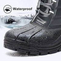 Bottes de sécurité pour l'hiver, imperméables, avec caractéristiques thermiques antidérapantes et respirantes, chaussures de sécurité pour la randonnée et l'alpinisme