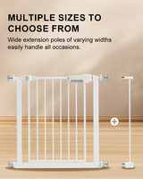 Barrière de sécurité pliable et durable en plastique et métal pour bébés et tout-petits, idéale pour escaliers et portes, protection domestique pour enfants