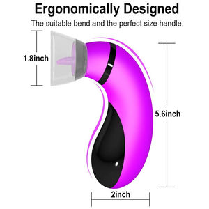 2024 Mini wanita Vibrator lidah jilat stimulasi klitoris mainan seks puting Vibrator lidah hisap terbaik untuk wanita dewasa - Product Image 3