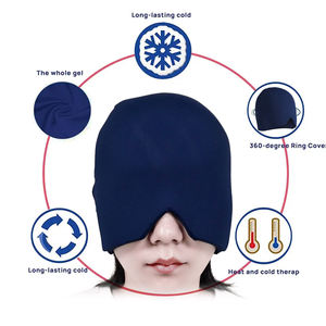 Topi Terapi Dingin Panas untuk Meredakan Migrain, Pembungkus Kepala Es & Topi Pereda Sakit Kepala, Paket Es untuk Mata Bengkak, Ketegangan, <span class=keywords><strong>Sinus</strong></span>, dan Stres - Product Image 4