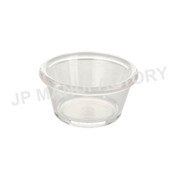 Bol en plastique incassable en polycarbonate, petit collation, noir, bol de Ramekin, tasse à sauce avec différentes couleurs