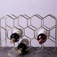 Porte-bouteilles à vin en métal durable, directement de l'usine, pour la décoration de la maison