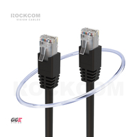 Cat 5e kabel Ethernet Sege, kabel komunikasi jaringan 1M RJ45 ke RJ45