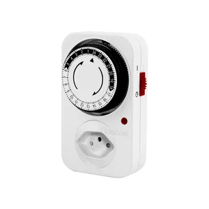 24 Hour Small Mechanical Automatic Timer Switch 220v Mini 30 Minutes Countdown Mechanical Plug Timer