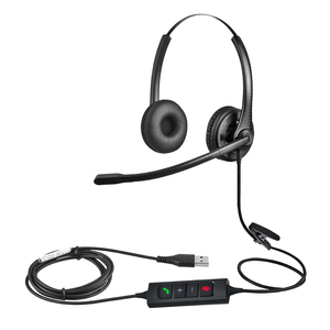 Altavoz de banda ancha con cable superventas, auriculares USB, micrófono de voz HD, auriculares de negocios con cancelación de ruido para centro de llamadas - Product Image 6