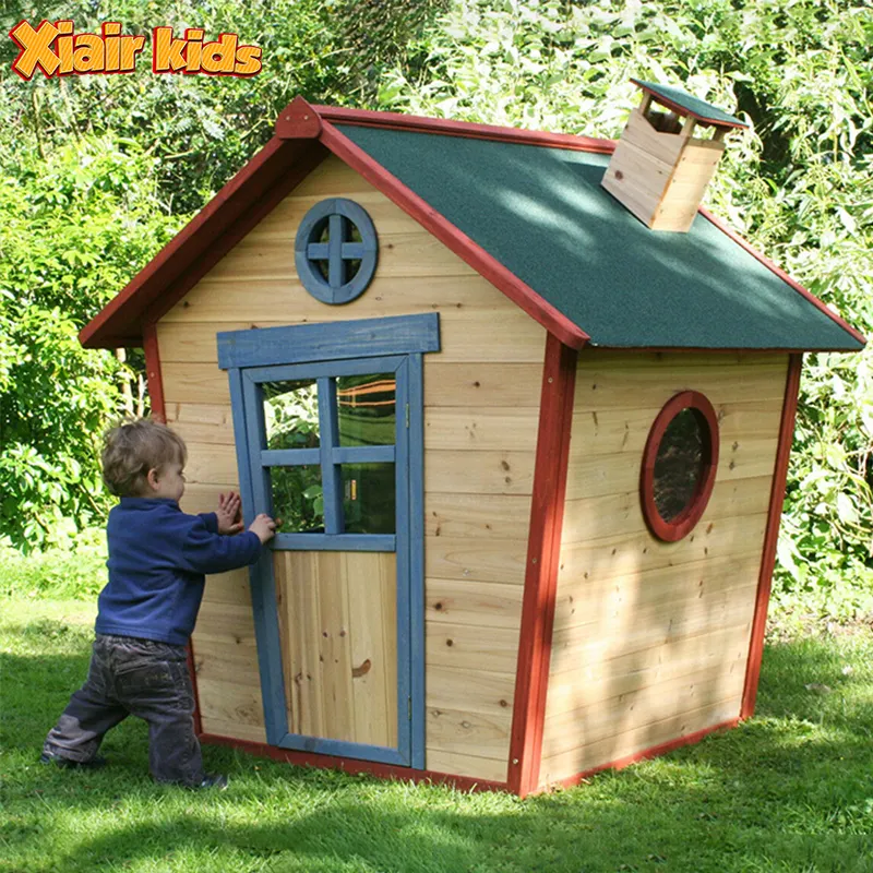Xiair-casa de juegos Montessori de madera para niños, equipo de juegos al aire libre para el jardín, casa de juegos al aire libre