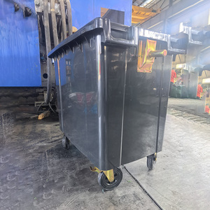 Contenedor de Basura para Exteriores de Gran Capacidad, 660L, Polietileno (PE), Rectangular, con Ruedas, para Uso en Saneamiento Urbano - Product Image 4