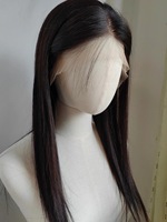 Perruque Lace Front en Cheveux Humains Brésiliens Vierges, Base en Soie, Nouée à la Main, Ligne de Cheveux Pré-épilée, Nœuds Blanchis