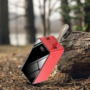 Batterie externe portable d'urgence pour extérieur 80000 mAh avec affichage numérique et logo imprimé, alimentation mobile avec câble - Product Image 5