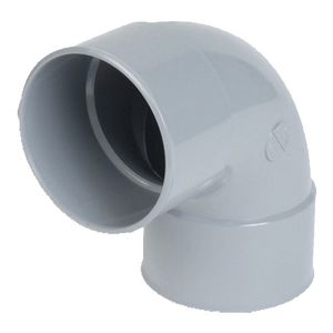 Raccordo a gomito in PVC 'ME' da 87,30 mm con attacco femmina/femmina, diametro 100 mm, raccordo generico - Product Image 1