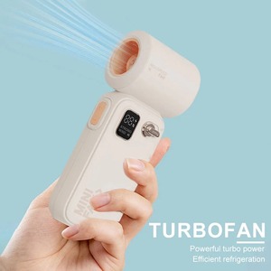New high-speed <b>handheld</b> <b>fan</b> charging model, digital display <b>fan</b>, USB hundred level adjustment, small portable <b>fan</b> - Product Image 2