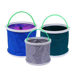 Cubo de pesca plegable de ABS, grueso, con tapa, cesta portátil para transportar peces vivos, uso multipropósito - Product Image 2