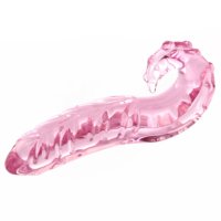 Ein rosa Kristall-Zungen-Glas-Simulator, Sexspielzeug für Erwachsene, weiblicher Masturbator, Anal-Sexspielzeug