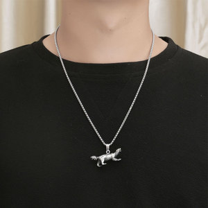 Stainless Steel Honey Badger Pendant Necklace Men's Animal Charm SP971 <b>Gift</b> Jewelry - Product Image 4