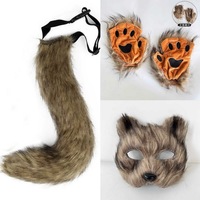 Queue et oreilles en fausse fourrure Anime oreilles queue loup renard chat oreilles et queue ensemble