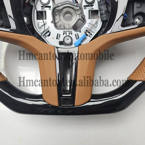 Volant de voiture en cuir perforé noir piano le plus populaire pour BMW Série G M3 G20 G30 G80 M4 G82 M5 CS - Product Image 5