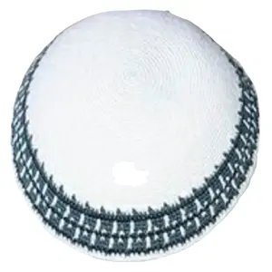 قبعة كيبا DMC مخصصة بالكروشية يدوية من المصنع، غطاء رأس مُحاك من خيوط رفيعة لليهود، قبعة قطنية بنسبة 100% من كيباها ياماكا كيبوت يارمولك