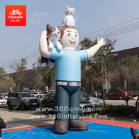 360 conception personnalisée géant Animal publicité dessin animé gonflables grand personnage de mascotte gonflable pour les événements