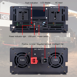 Inverseur 12V 24V 48V à 110V 220V onde sinusoïdale <span class=keywords><strong>pure</strong></span> onduleur hors réseau 300w 2000w 3000w 5000w 6000w onduleur solaire cc à ca - Product Image 3
