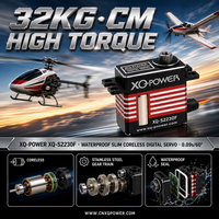 Servomoteur numérique étanche sans noyau 32KG, personnalisable en usine, 8.4V, engrenage en acier inoxydable, pour hélicoptère RC