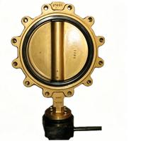 Vanne papillon marine de type à languette C958 Bronze, norme américaine, HQ D37L1XT-16T pour applications aquatiques