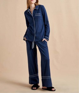 Tùy Chỉnh In Kỹ Thuật Số Đồ Họa Phụ Nữ 100% Cotton Gia Đình Giáng Sinh Bộ Đồ Ngủ Thiết Lập Thời Trang Giản Dị Nhà Hai Mảnh Đồ Ngủ Sang Trọng - Product Image 2