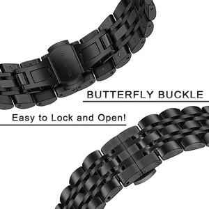 Bracelet de remplacement en métal à sept maillons pour Pixel Watch, boucle papillon, bracelet en acier inoxydable pour <span class=keywords><strong>Google</strong></span> Pixel - Product Image 2
