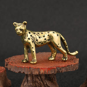Großhandel Anpassung Statue Design Bronze Leopard Statue Kupfer Metalle - Product Image 2