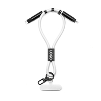 Cable de Carga Rápida para Teléfono Celular, Correa Universal Multifuncional para Teléfono Celular con Adaptador USB C a USB C de 60 W