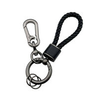 Porte-clés créatif en corde tressée, pendentif en forme de boucle, origine Chine, pour hommes et femmes