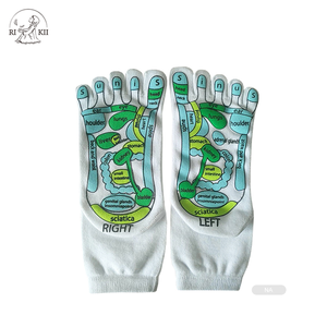 Chaussettes d'acupuncture jd-m049, chaussons de massage de réflexologie - Product Image 1