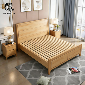 Cama de almacenamiento de madera de tamaño completo, nueva moda, muebles de dormitorio, precio barato de fábrica, personalizable, gran stock, envío inmediato. - Product Image 2