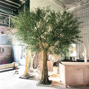 Olivo Artificial Grande para Exteriores, Árbol Artificial con Tronco Grueso para Decoración Interior y Exterior - Product Image 4