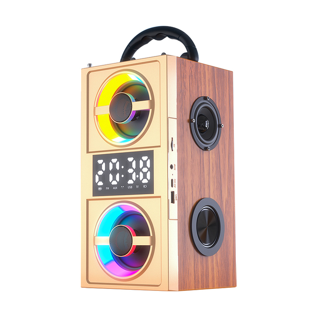 Shenzhen Custom Speaker Wooden Speaker BT for Interior and Standing Loudspeaker