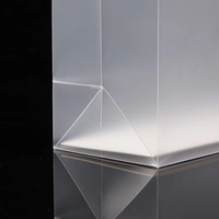Sacs fourre-tout pliables en plastique transparent givré, esthétiques et de haute qualité, pour boîtes cadeaux de beauté et emballage cadeau