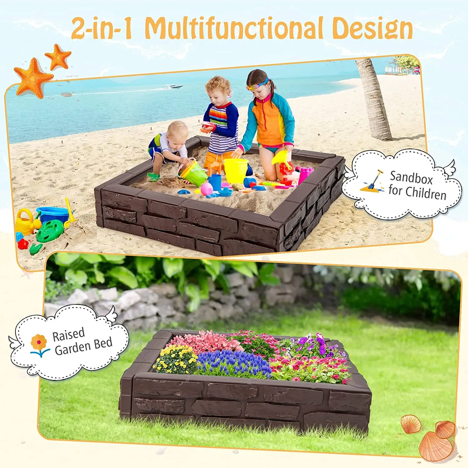 Wholesale customized good quality kids sandbox for kids