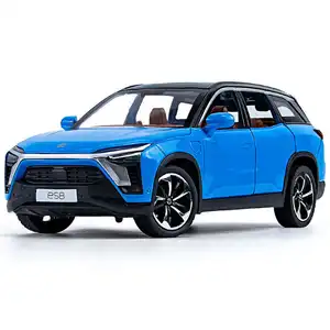 EN STOCK New Energy pull back Alloy Toy Cars 1/24 Scale nio ES8 Diecast Car Model Toy con luz