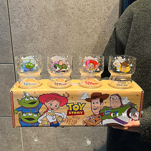 Set di Bicchieri in <span class=keywords><strong>Vetro</strong></span> <span class=keywords><strong>Borosilicato</strong></span> Disney Toy Story, <span class=keywords><strong>Tazze</strong></span> Cartoon Carine per Regalo Perfetto per Bambini e Uso Domestico, ed Edizione Speciale Coppa del Mondo 2026 - Product Image 1