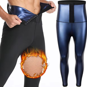 Eo cao mồ hôi Quần người đàn ông của cơ thể Shaper bụng giảm tắm hơi mồ hôi quần eo huấn luyện viên đốt cháy chất béo nam Shapewear - Product Image 2