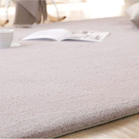 Tapis de salon en fausse fourrure de lapin, fabriqué à la machine, à poils longs, antidérapant, rembourré, tapis moderne