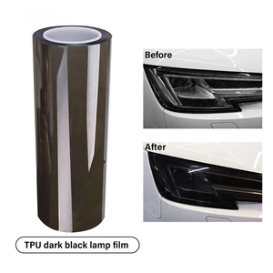 Película de lámpara de Faro de TPU negra a prueba de infrarrojos a prueba de agua 0,3*15M rollo MOQ <span class=keywords><strong>1</strong></span> rollo pegatina para carrocería de coche - Product Image 2